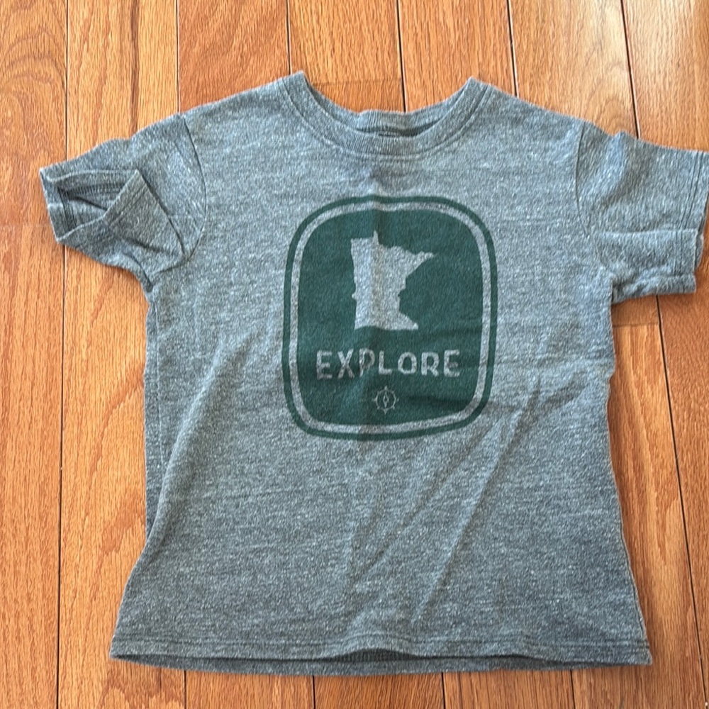 Gray Explore Kids T-Shirt,4t
